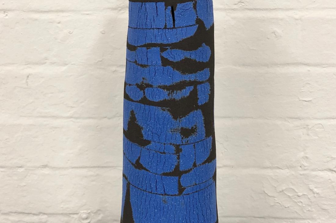 ceramics structure in blue