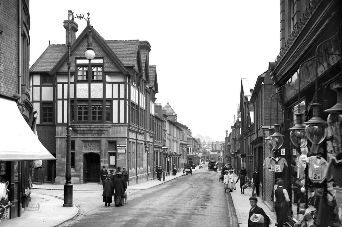 Luton Postal History black and white photo street view W H Cox photo