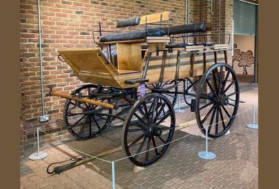 Shooting Carriage with Faith and Courage inscription