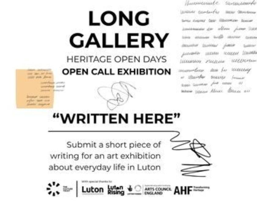 Written Here: Luton's Everyday Histories come to the Long Gallery